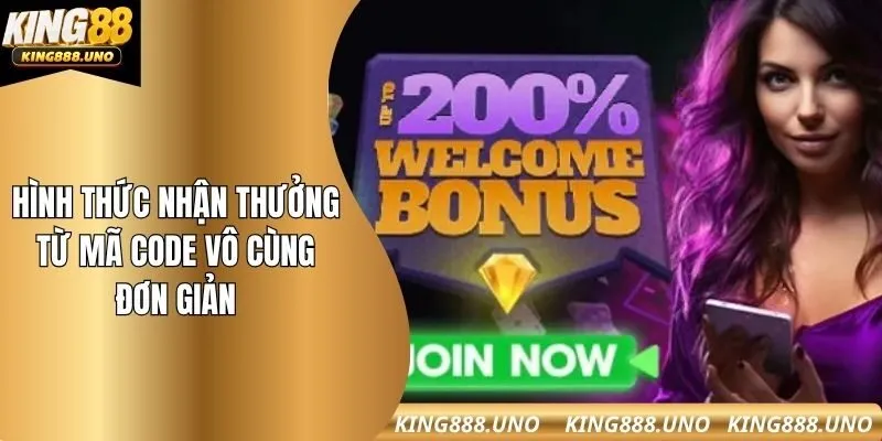 Hình thức nhận thưởng từ mã code vô cùng đơn giản